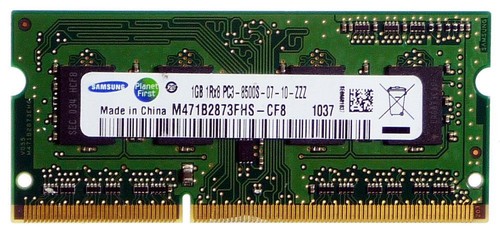 Samsung PC3-8500 1 GB SO-DIMM 1066 MHz DDR3 Memory Apple (M471B2873FHS-CF8) - Picture 1 of 1