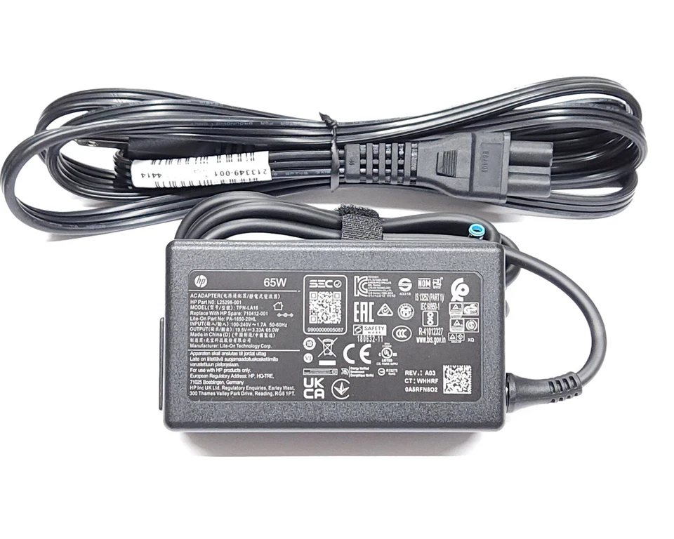 New Genuine 65W AC Charger for HP L25298-001 TPN-LA16 710412-001 PA-1650-20HL - Image 3 of 4