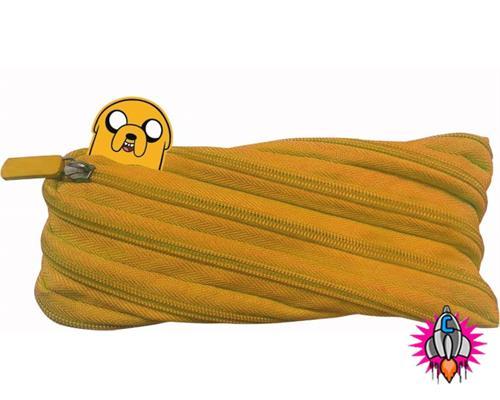 ADVENTURE TIME JAKE NOVELTY ONE ZIP YELLOW PENCIL CASE | eBay