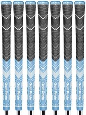 Golf Pride MCC Teams Plus4 Light Blue  White Standard - Set of 7 - The 1 Grip