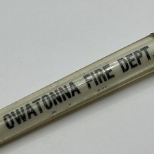 Bolígrafo Owatonna 1975 de colección emisión de bonos del Departamento de Bomberos