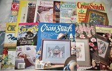 Lot 13 Cross Stitch Magazines SPRING EASTER WEDDINGS 1980s 90s A Nice Variety