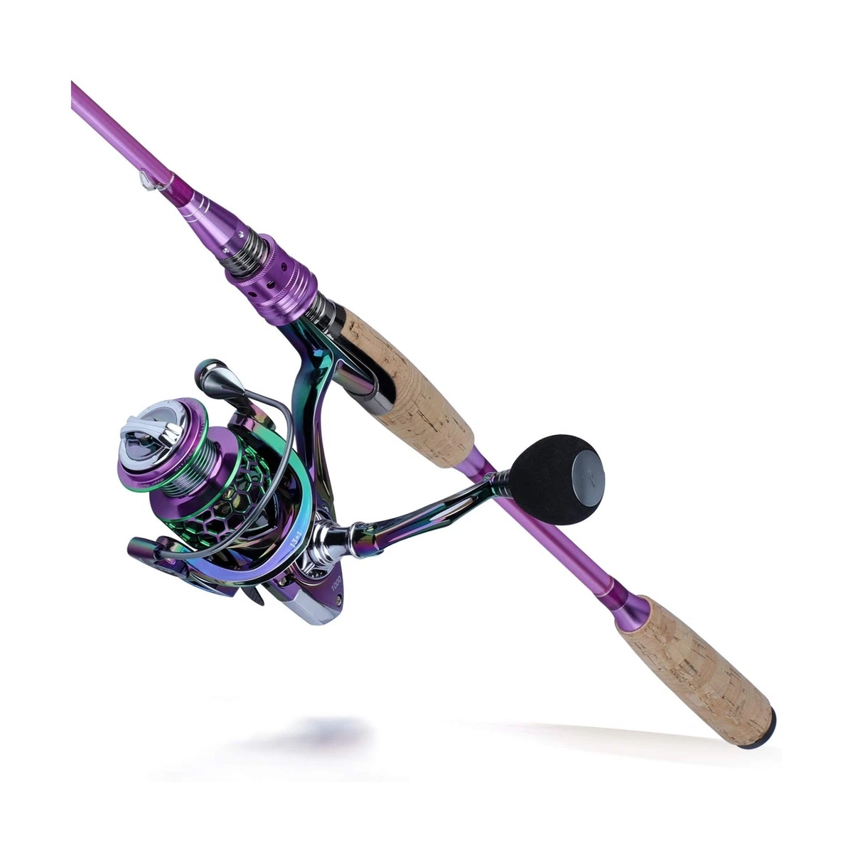 Sougayilang Fishing Rod Reel Combo，Carbon Fiber Protable Casting