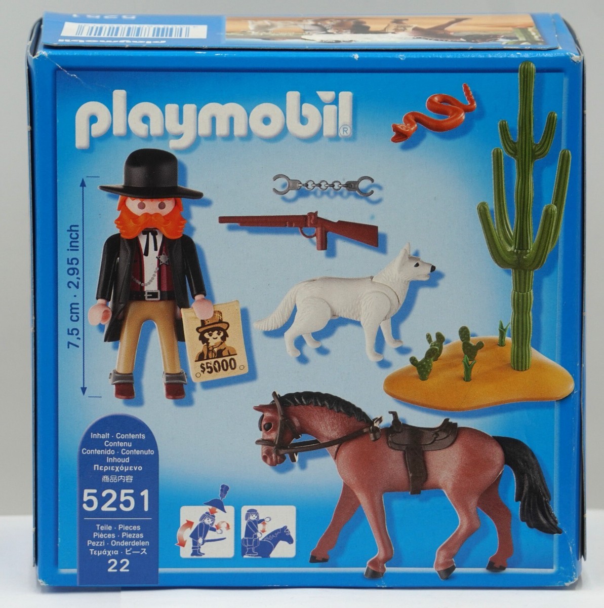 Playmobil Western City Selection: 5251 Marshal, 70012 Bank