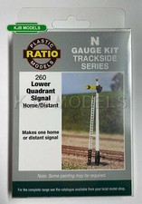 Ratio 260 Home or Distant 1x Signal (Lower Quadrant)- Plastic Kit N Gauge