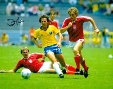 Zico Signed 10x8 Photo Brazil Flamengo Kashima Antlers Autograph + COA