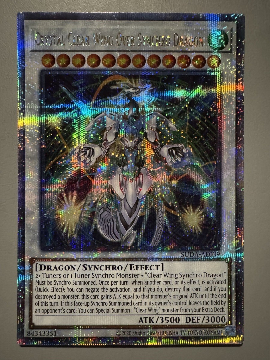 YUGIOH CRYSTAL CLEAR WING OVER SYNCHRO DRAGON ASIA ENGLISH