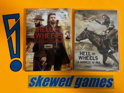 Hell on Wheels The Complete Third Season - 3-Disc DVD Set - New Sealed
