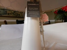 Essential Home Accent Lamp, Approx 12.75" Tall, Cream with Acrylic, NEW with tag