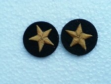 KM Para ręcznie haftowanych gwiazd rękawów" z materiału zamiennego Celleon dla oficerów morskich