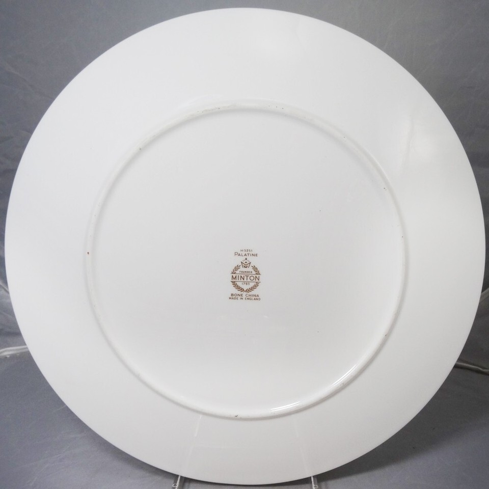PALATINE by Minton Platinum Bread & Butter 6.25" NEW NEVER USED made in