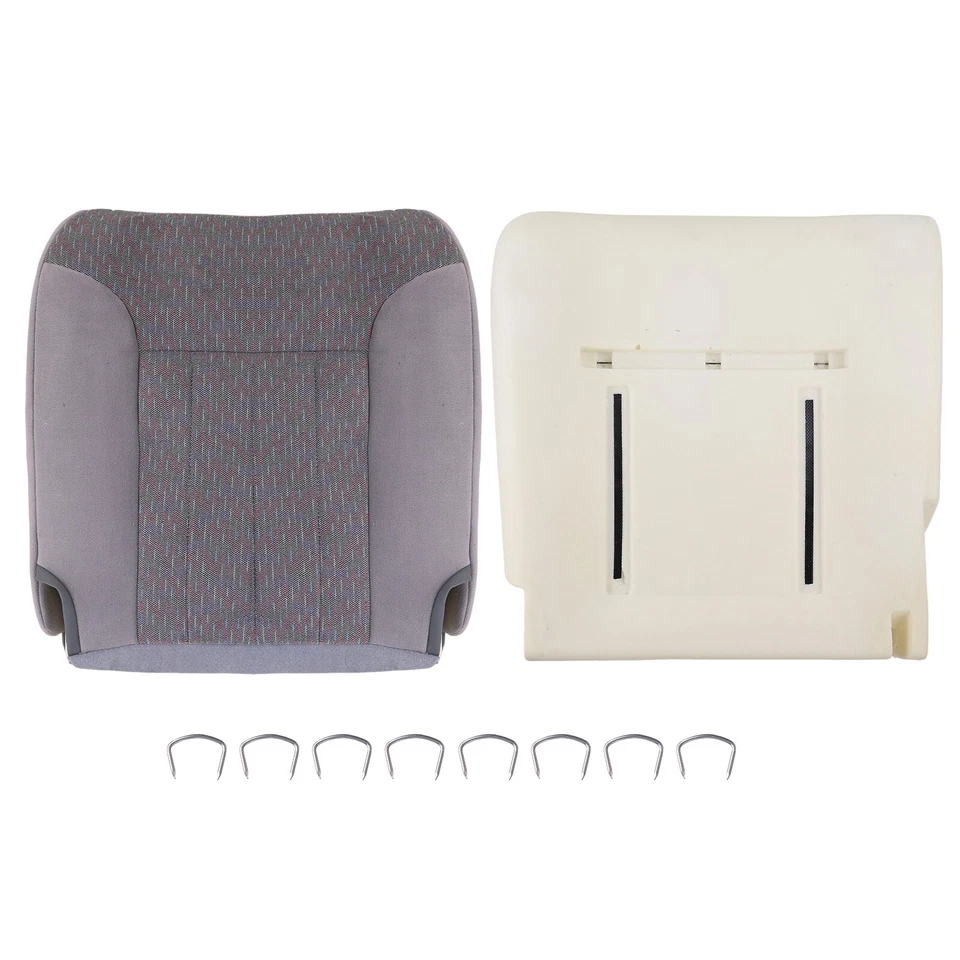 Funda de asiento de tela gris y cojín de espuma para 94-97 Dodge Ram 1500 2500 Foto 3 de 4