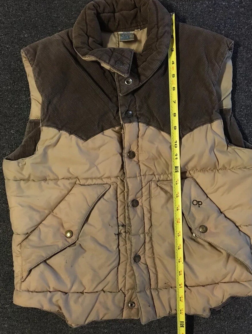 Vtg 80s OP Ocean Pacific Faded Distressed Puffer Vest XS Vtg 80s OP Ocean Pacific Faded Distressed Puffer Vest XS