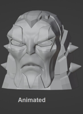 Lockdown Animated Unpainted Head Transformers Legacy Studio Series Deluxe Figure