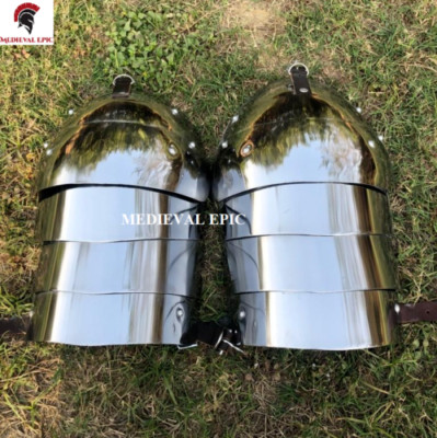 Medieval Larp Armor Steel Pauldrons Shoulder Guard One Size Armor Costume