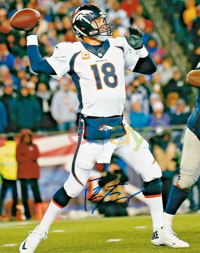 Peyton Manning Auto Hand signed Denver Broncos 8x10 photo reprint | eBay
