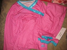 American Girl Bitty Baby Twin Pink Polka Dot Pajamas for GIRLS SZ LRG 6/6X NWTS