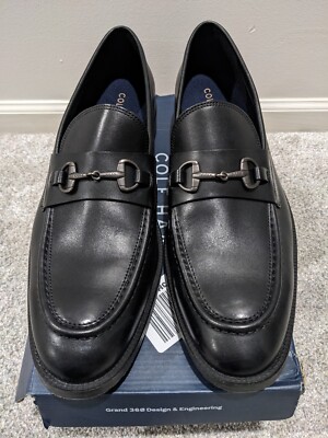Cole Haan Men's Modern Essentials Leather Bit Loafer Size 11.5 M Black 