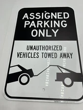 Sigo SIgns Assigned Parking Only Sign SI-41132-18-36 12x18" Parking Sign