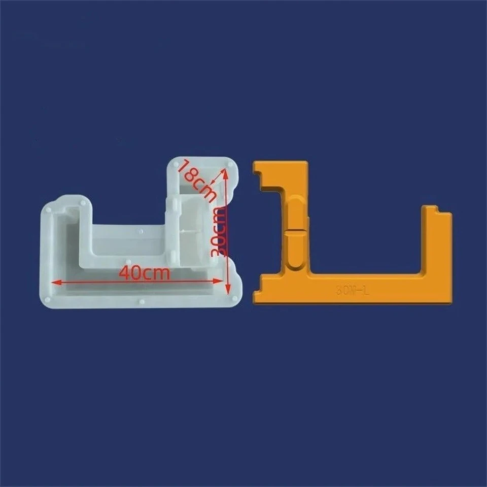 Molde de plástico de ladrillo hueco cuadrado módulo de bloque de alcantarillado de concreto molde hágalo usted mismo Foto 3 de 4