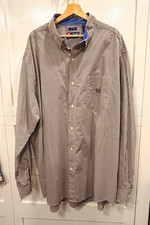 Chaps Easy Care Brown/White Check Button-Down Shirt w/ Pockets 3XLT