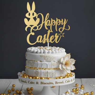 Frohe Ostern Feier Acryl Tortenaufleger Hase Häschen Ostern Party Deko