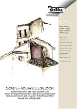 folia Schul-Aquarellblock rauh DIN A4 150 g/qm weiß 10 Blatt