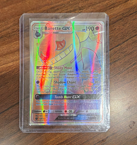 2018 Banette GX (Secret Rare Full Art) 174/168 Sm-Celestial Storm Holo