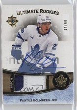2023-24 Ultimate Collection 2023-24 Update 41/99 Pontus Holmberg Patch Auto 09br
