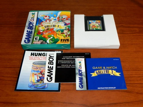 Game and Watch Gallery 3 Nintendo Gameboy Color GBC Complete CIB