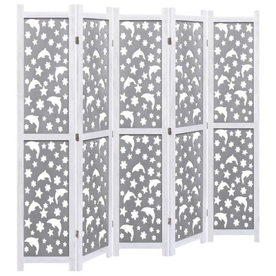 Room Divider Folding Privacy Screen for Room Separation Solid Wood vidaXL