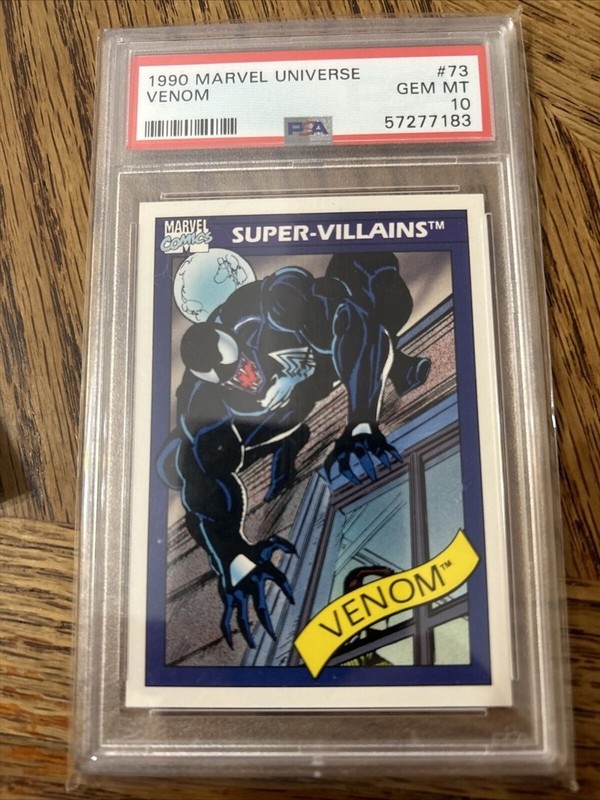 1990 Impel Marvel Universe Super Villains #73 Venom PSA 10 GEM MINT