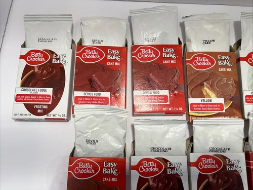 VTG LOT Easy Bake Oven Food Betty Crocker Frosting Cake Mix Original Boxes MINT - Picture 20 of 24