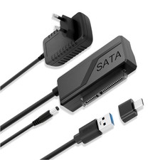 USB 3.0 SATA Festplattenadapter 2,5/3,5 Zoll USB C/USB A Hochgeschwindigkeit