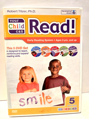 Your Child Can Read Volume 1-5 DVD Set Robert Titzer  Ph.D-Ages 3 and Up!
