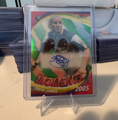 Topps Finest 2026 David James Auto Manchester City /75