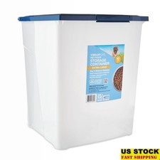 Plastic Dog Food Storage Container Locking Lid Extra Large Bug Resistant Wheels