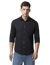 FYLTR Men's Solid 100 Cotton Casual Full Sleeves Regular Fit Shirt with Pocket