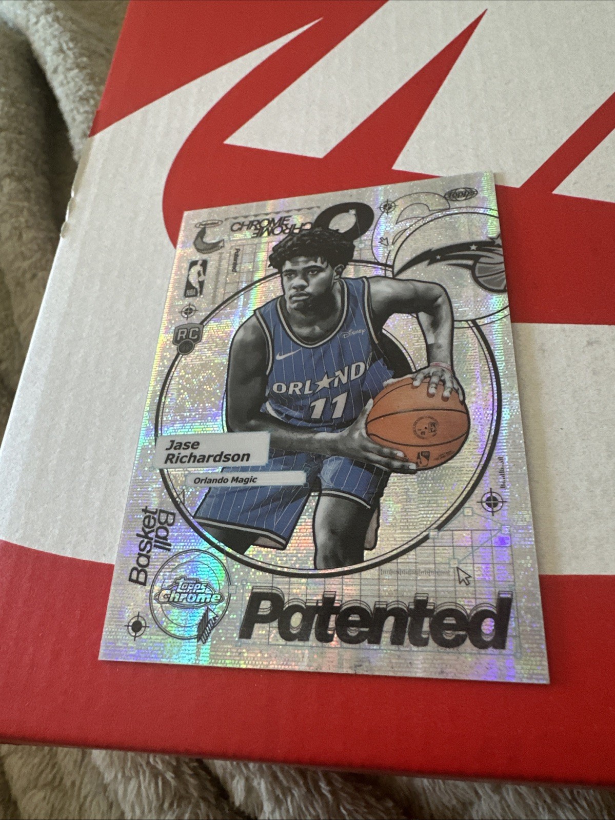 2025-26 Topps Chrome Jase Richardson Patented SSP Case Hit Orlando Magic