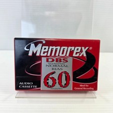 Memorex DBS-60 – Normal Bias 60-Min Audio Cassette Tape – Sealed New – Type I