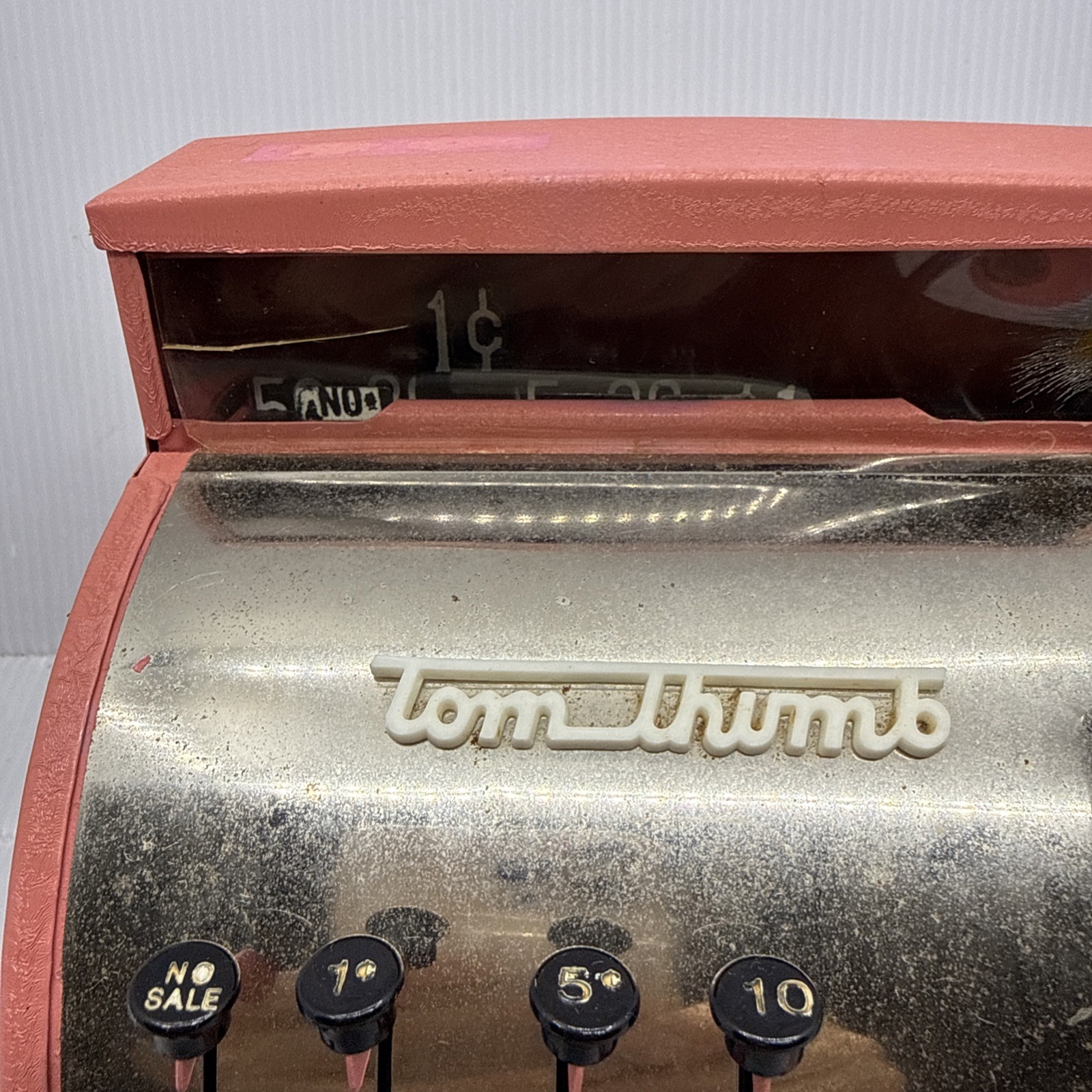 как выглядит Tom Thumb Pink Metal Cash Register 60s Western Stamping Co Model 1549 фото