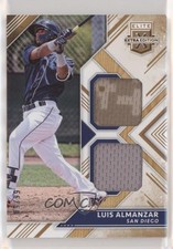 2018 Panini Elite Extra Edition Dual Materials Gold 65/99 Luis Almanzar s3g