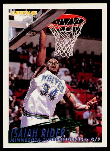 1994-95 Fleer #135 Isaiah Rider Minnesota Timberwolves Card | eBay