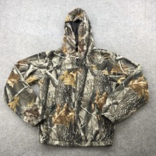 Remington Jacket Youth 16/18 Camo Hardwoods HD Polyester Hooded Outdoors Flaw