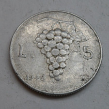 Italien 5 Lire, 1948 ## Ga7-3F