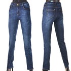 Damen Jeans Hose Winterhose Thermohose Winterjeans Fleece Gefüttert W29-36 N4