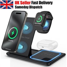 3 in 1 Foldable Wireless Charger – Fast Charge Stand for iPhone Watch AirPods UK