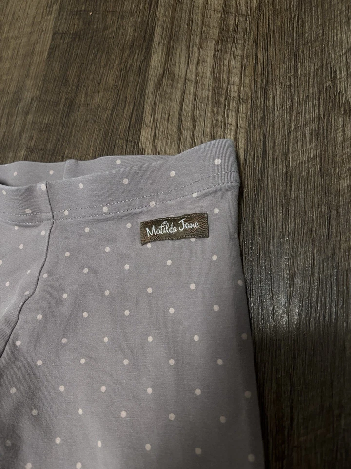 Leggings Matilda Jane 6 Niña Edie Benny Gris Lunares Encaje Foto 2 de 4