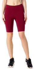Legging Court en Bio-Coton Femme BLV50-185 (Bordeaux, S)