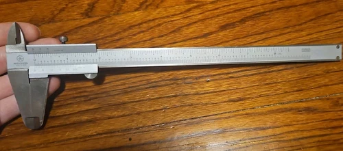 Mitutoyo 0-8"Inch Vernier Caliper 1/128'' 1/1000'' w/ Thumb Clamp Japan Hardened